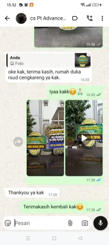 Testimonial Papan Bunga Pernikahan green lake city