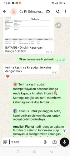 Testimonial Papan Bunga green lake city