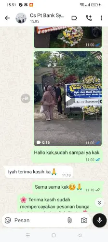 Testimonial Papan Bunga green lake city